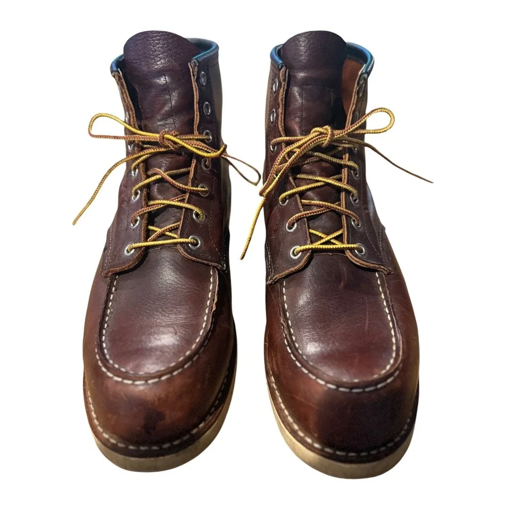 Red Wing 8138 Heritage Mens Brown Leather Moc Toe Work Boots USA‎ Size 12
